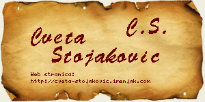 Cveta Stojaković vizit kartica